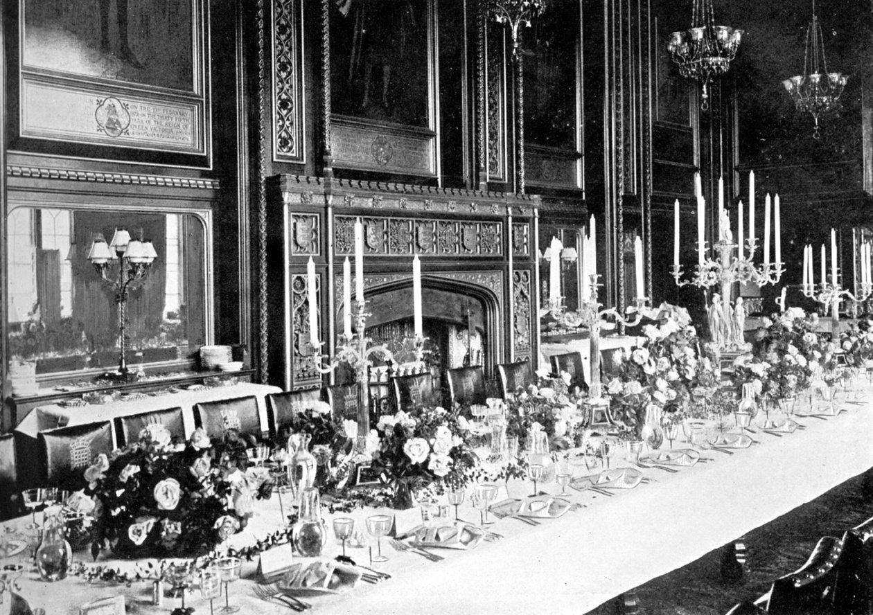 The Speakers State Dining Room, House of Commons, Westminster, London, 1905 alkotó: Unbekannt