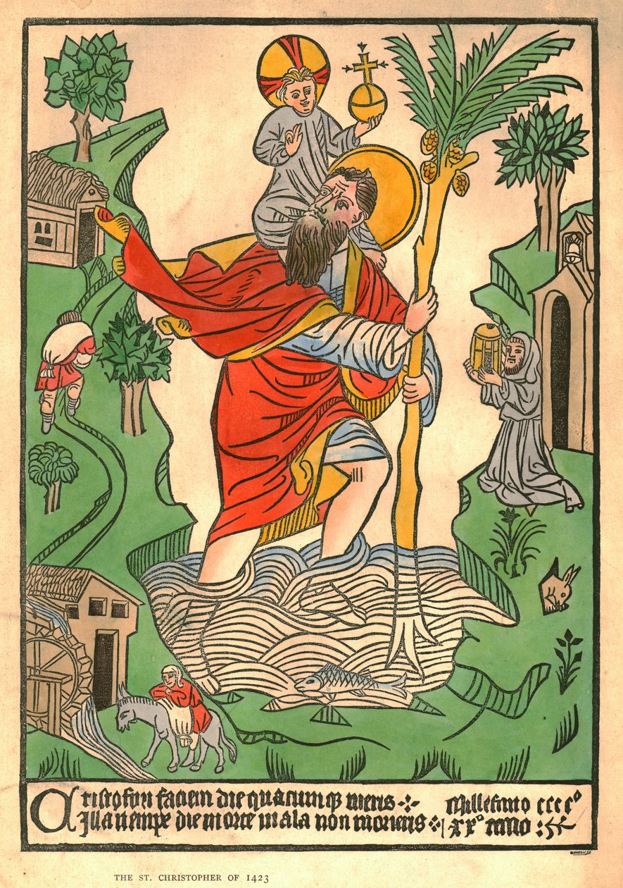 Az 1423-as Szent Kristóf. alkotó: Unbekannt