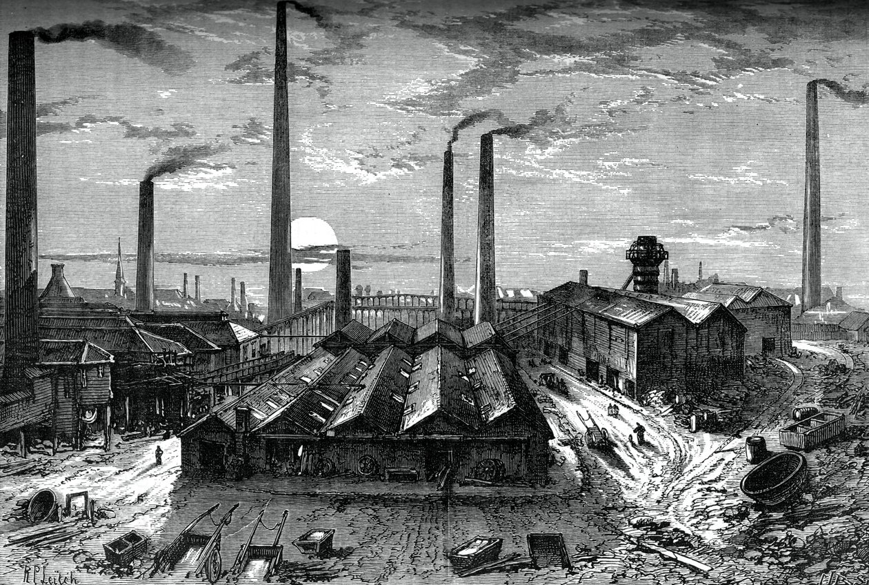 A St Rollox vegyi üzem, Glasgow, 1880 alkotó: Unbekannt