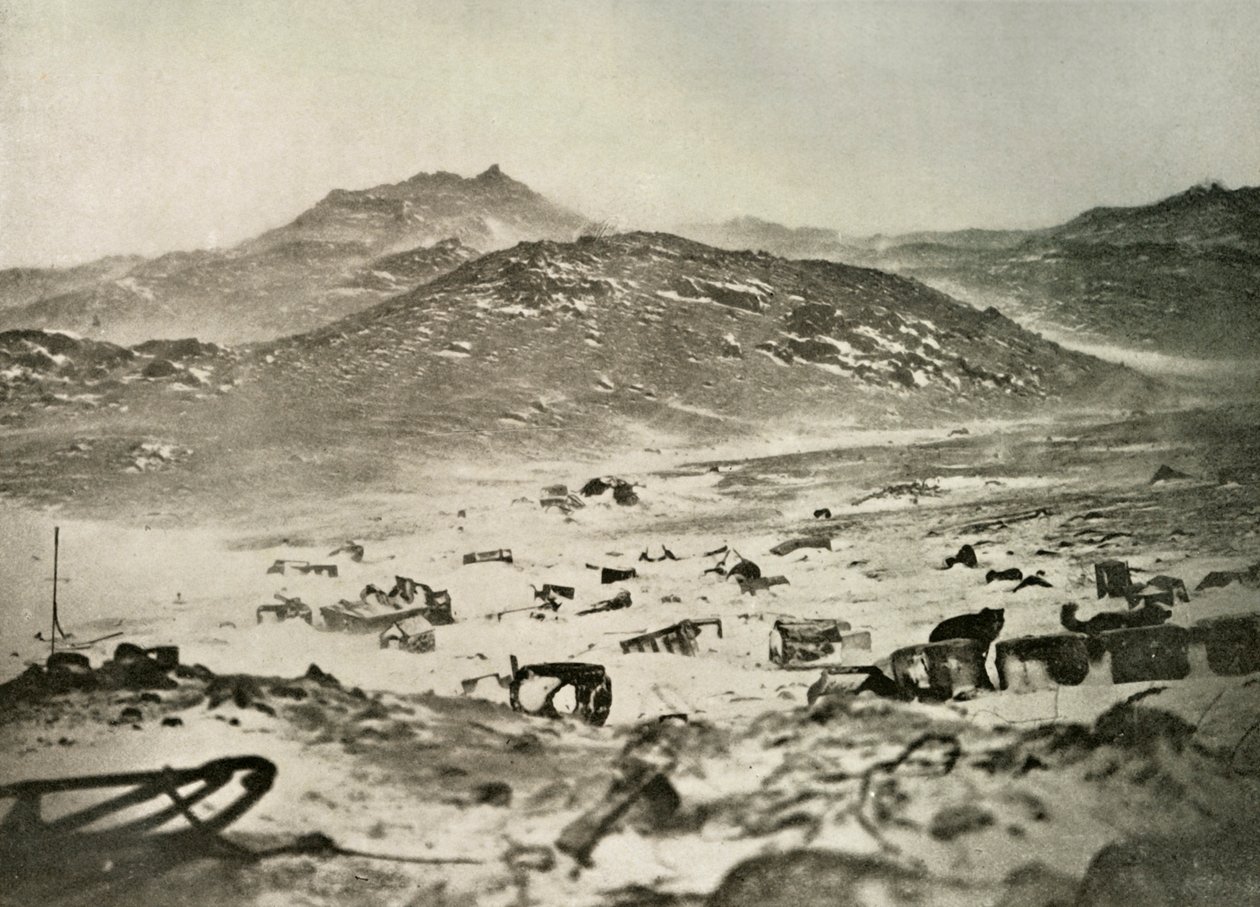A hóvihar kezdete a téli negyedben, c1908, 1909. alkotó: Unbekannt