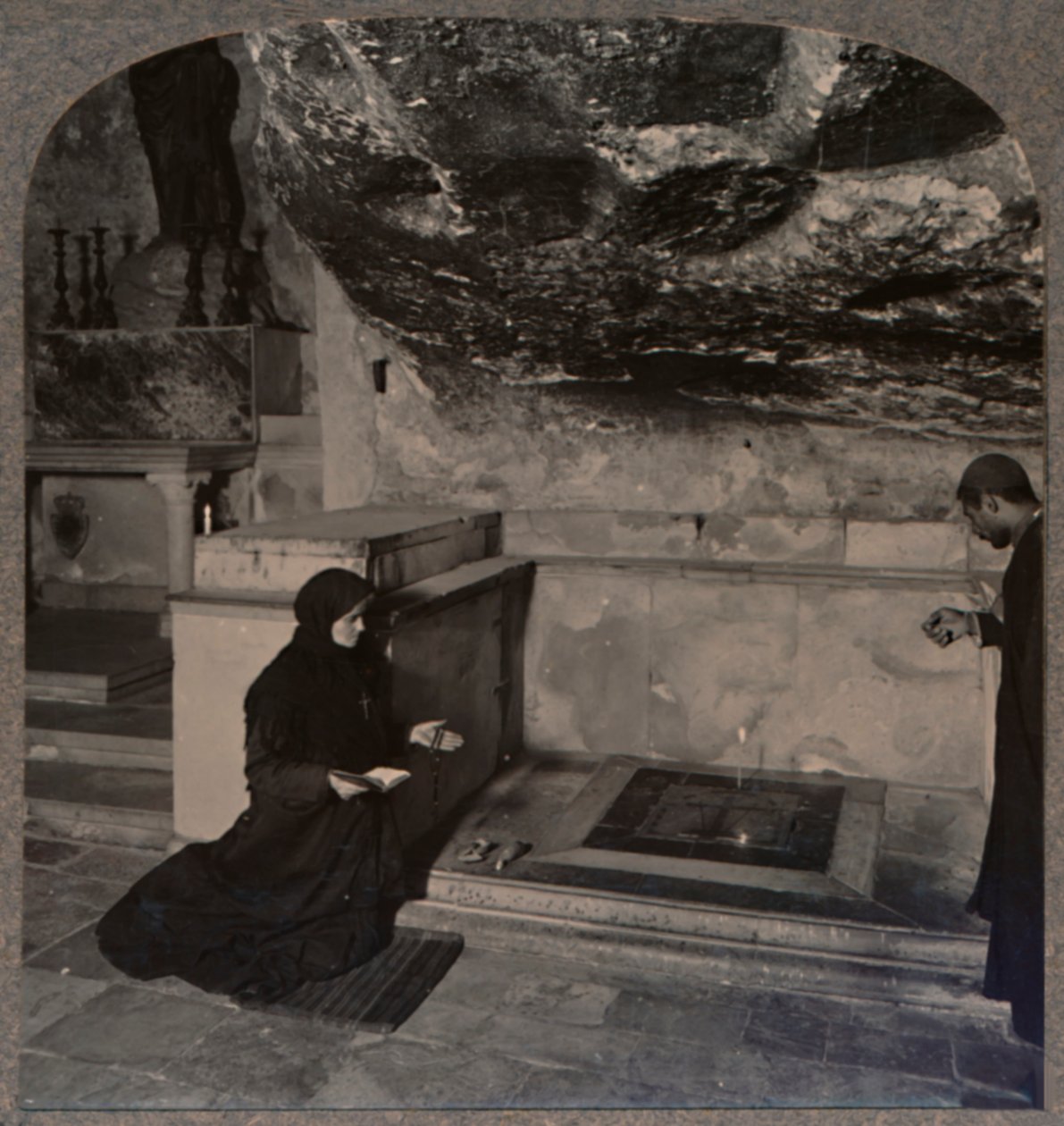 A kenet köve, Szent Sír-templom, Jeruzsálem, 1900 körül alkotó: Unbekannt
