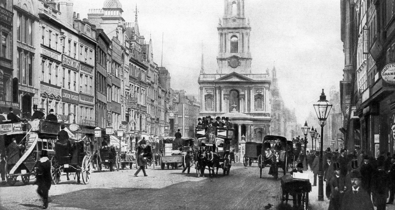 A Strand olyan, amilyen a Hansom taxik és magas kalapok idejében volt, London, 1935 alkotó: Unbekannt