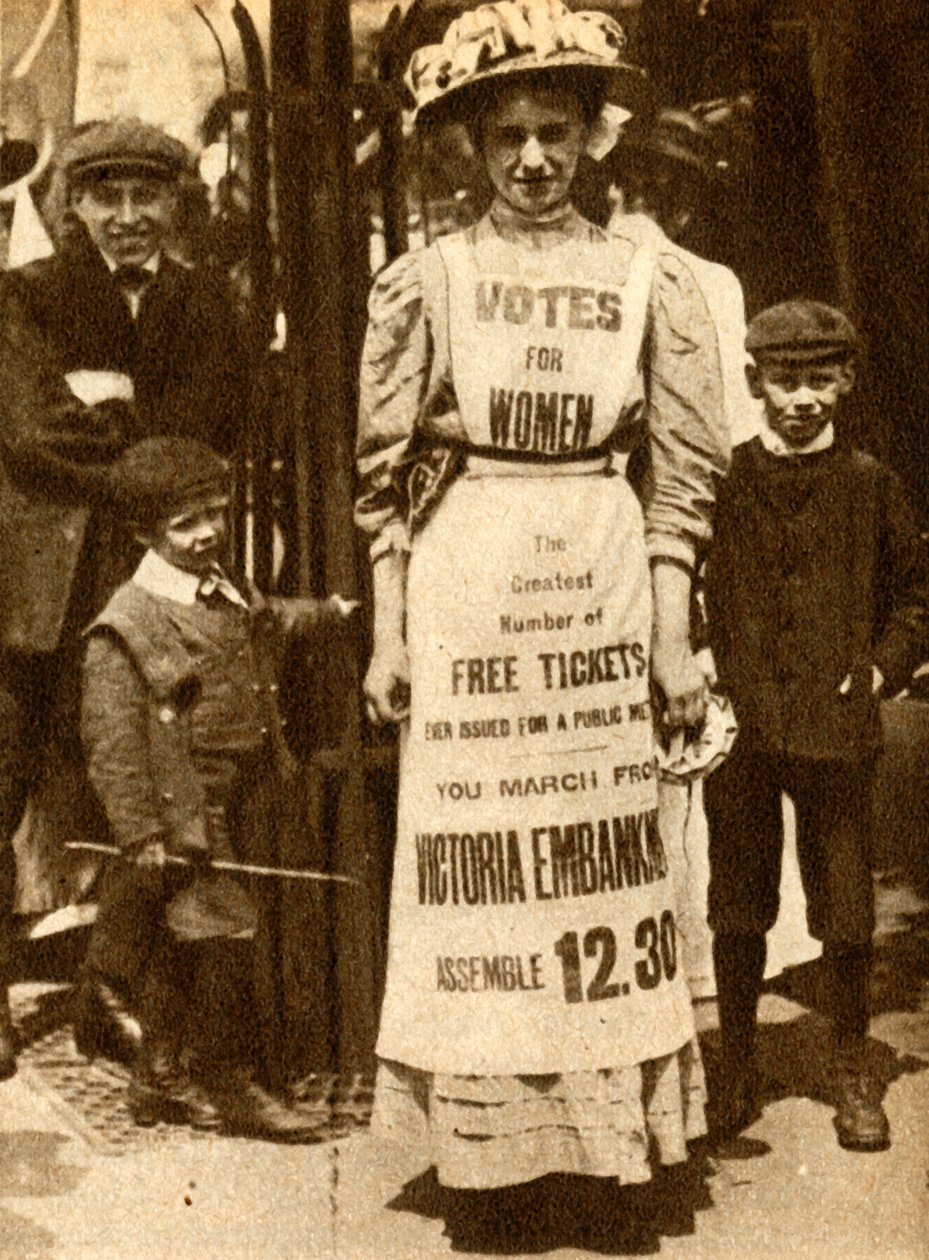 A szüfrazsett háziasszony 1908, 1933. alkotó: Unbekannt