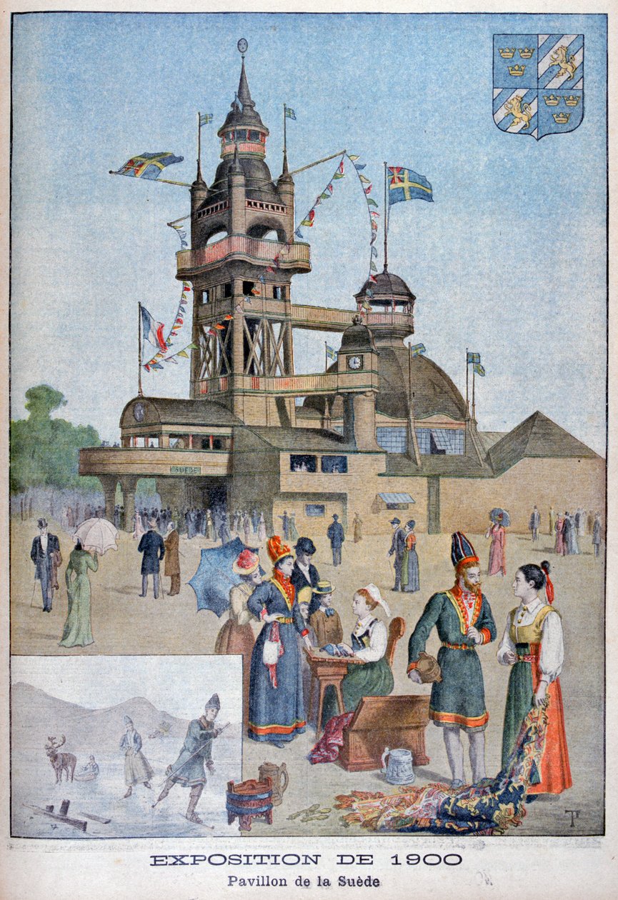 A svéd pavilon az 1900-as egyetemes kiállításon, Párizs, 1900 alkotó: Unbekannt