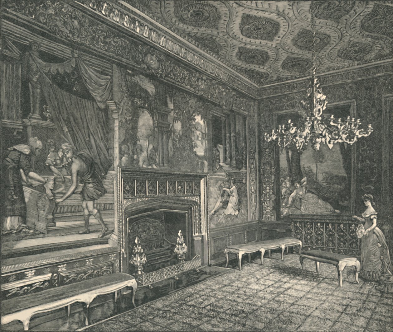 A gobelinszoba, 1886 alkotó: Unbekannt