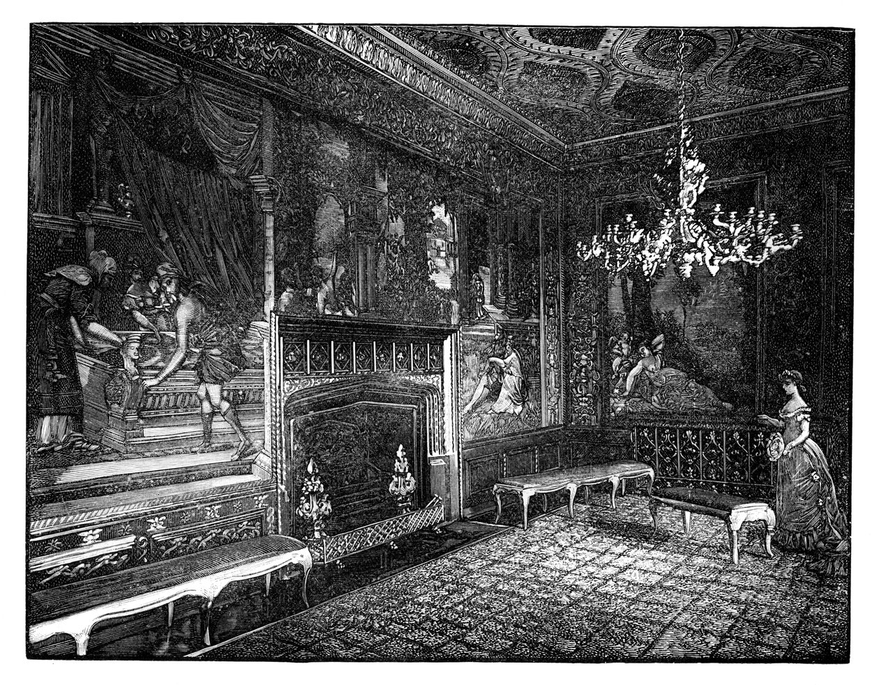 A gobelinszoba, Szent Jakab-palota, London alkotó: Unbekannt