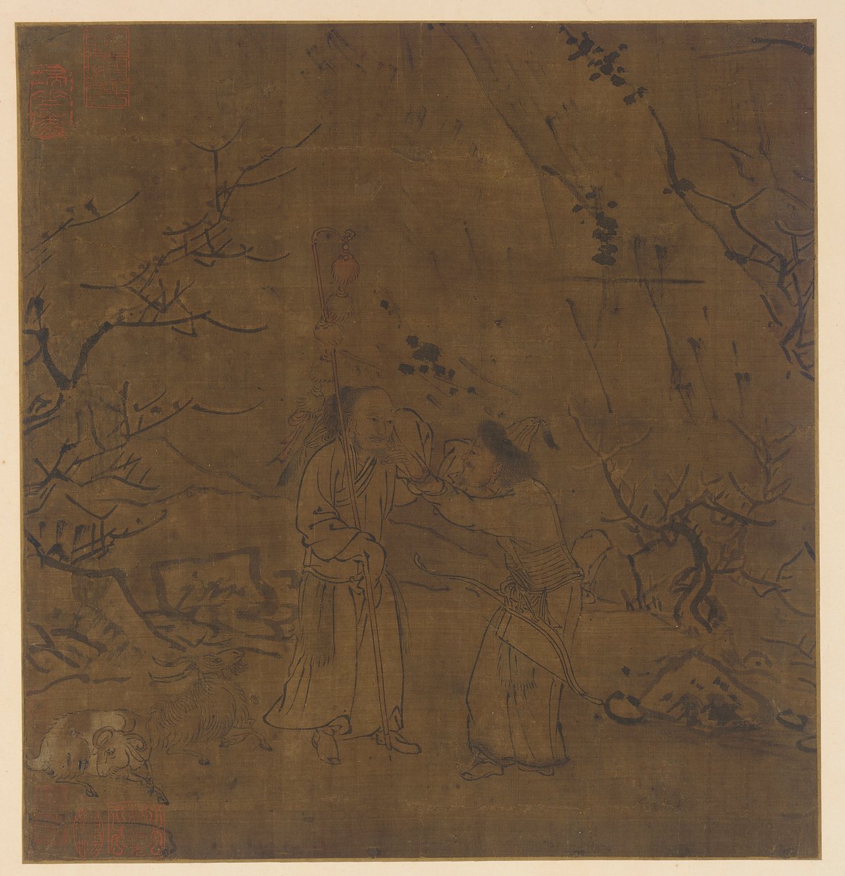 Su Wu és Li Ling könnyes elválása, Ming-dinasztia, 1368-1644. alkotó: Unbekannt