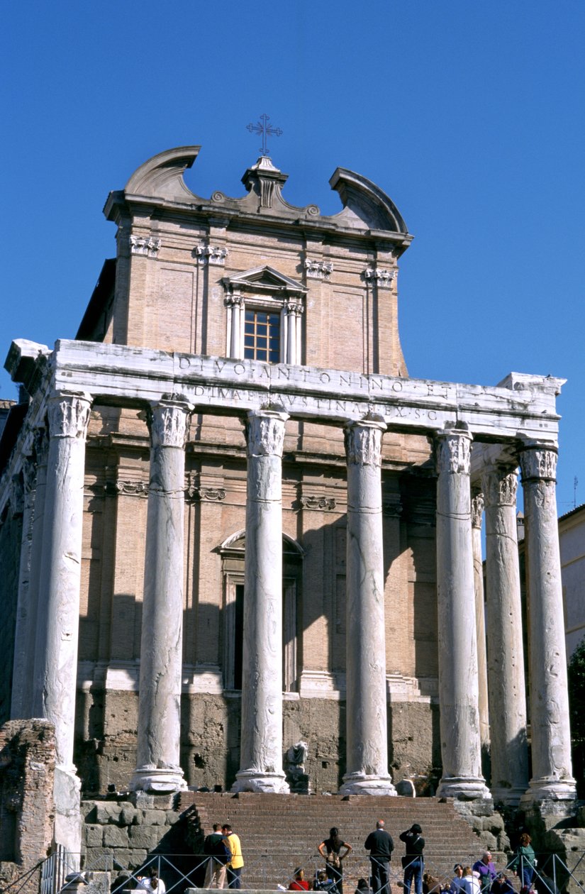Antoninus és Faustina temploma, Róma, i.sz. 141 alkotó: Unbekannt