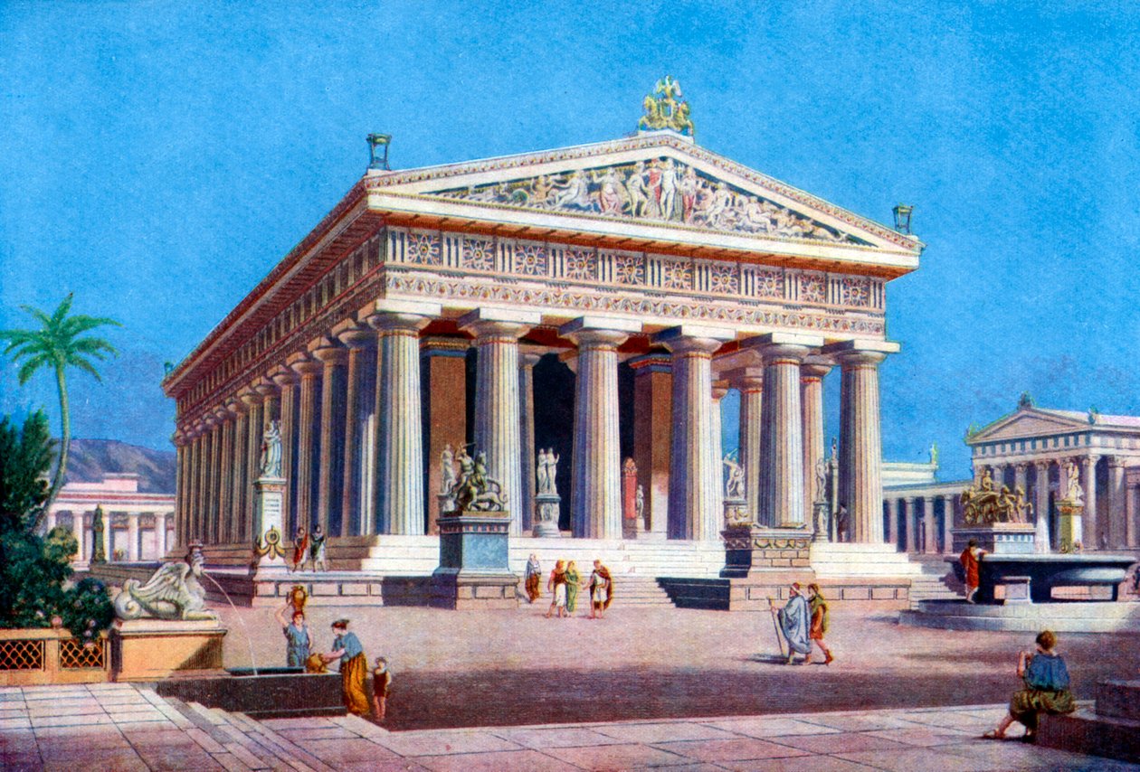Poszeidón temploma, Paestum Pesto, Olaszország, 1933-1934 alkotó: Unbekannt
