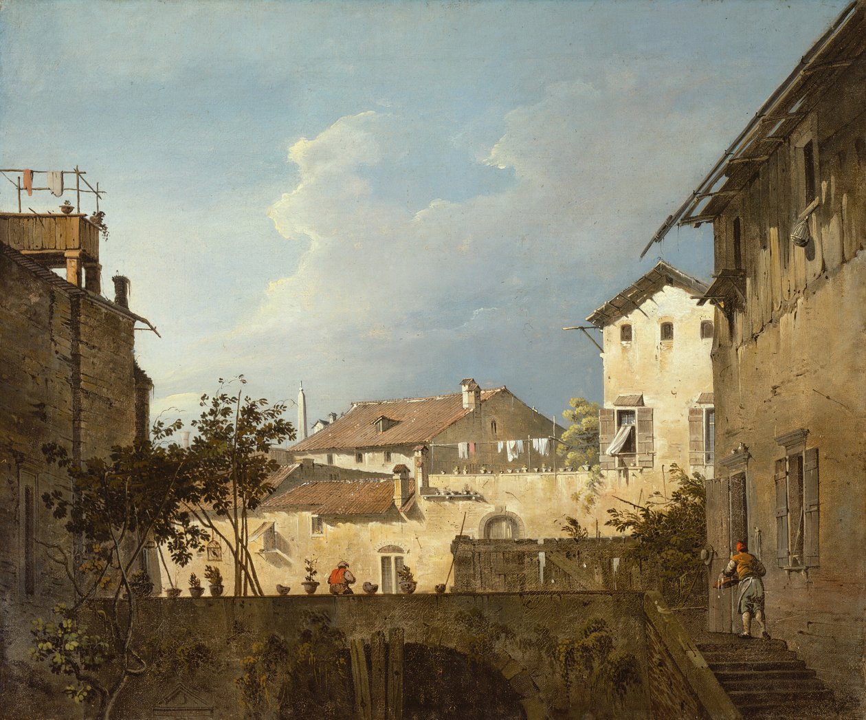 A terasz, c. 1745. alkotó: Unbekannt