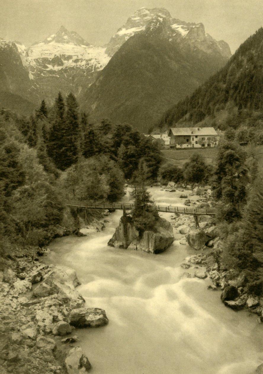 A Teufelssteini Ördöghíd, Lofer, Ausztria, 1935. alkotó: Unbekannt