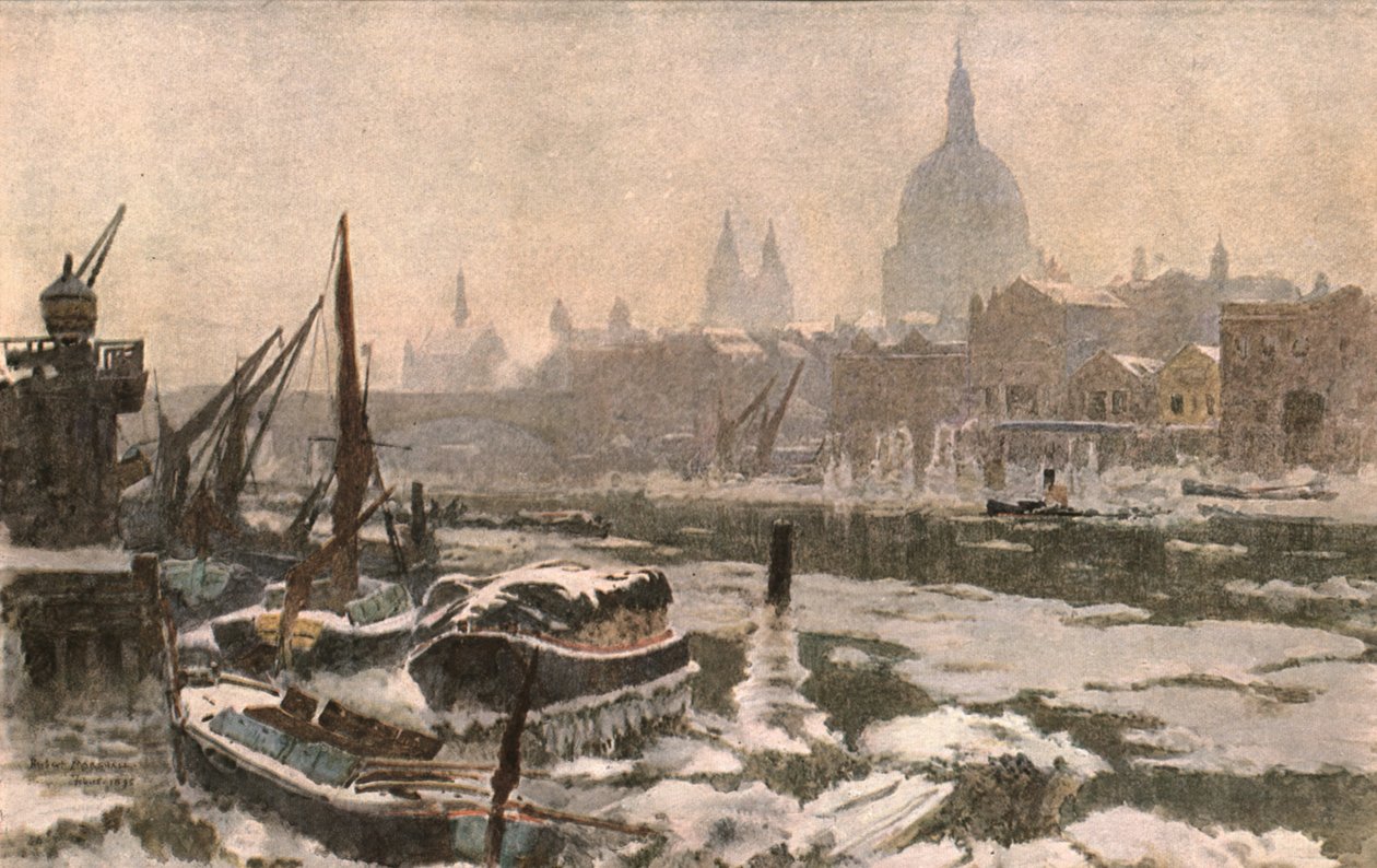 The Thames: A Severe Winter, 1900. alkotó: Unbekannt