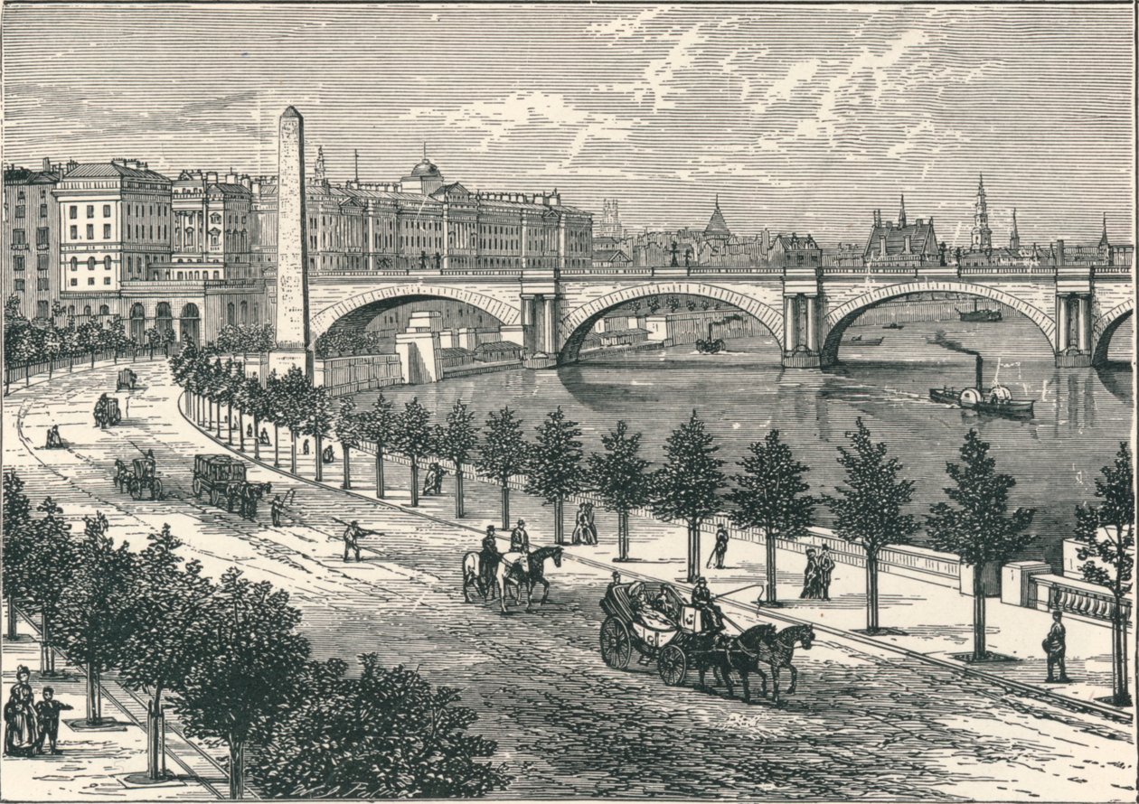 A Temze töltése, Kleopátras tűvel, 1896 alkotó: Unbekannt