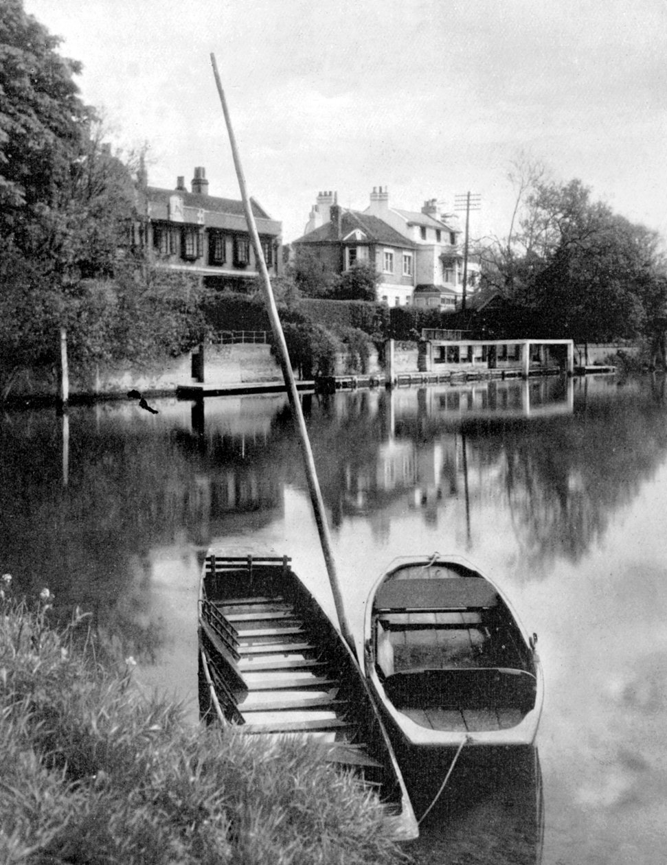 A Temze Weybridge közelében, Surrey, Anglia, 1924-1926 alkotó: Unbekannt