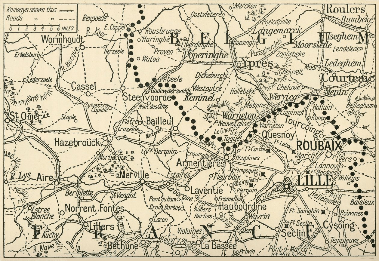 Theater of War Flandriában, 1914, 1920 c. alkotó: Unbekannt