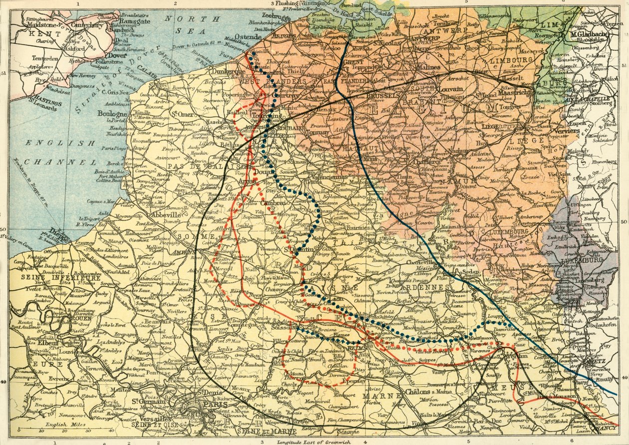 "A háború színháza a nyugati fronton", 1920. alkotó: Unbekannt