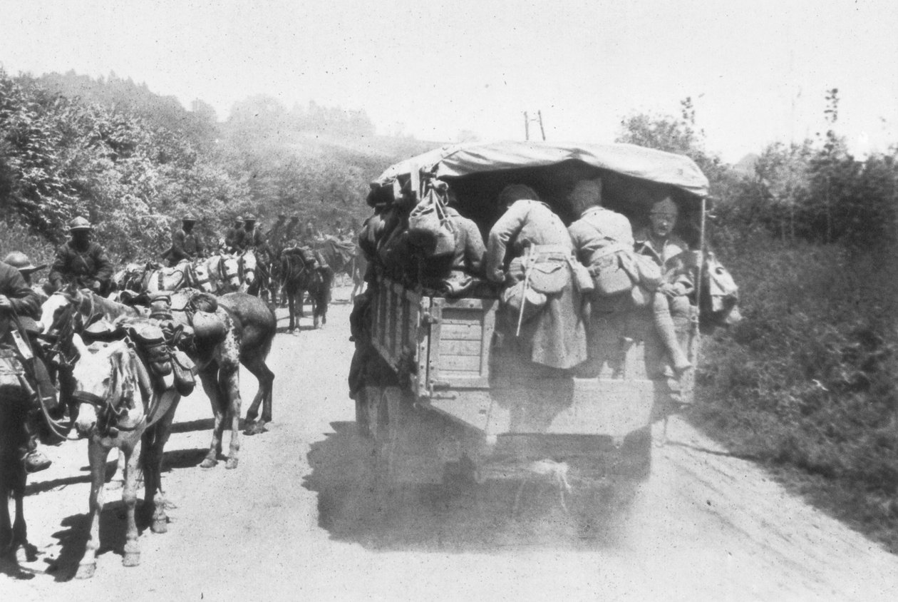 A harmadik aisne-i csata, Chemin des Dames, Franciaország, 1918 alkotó: Unbekannt