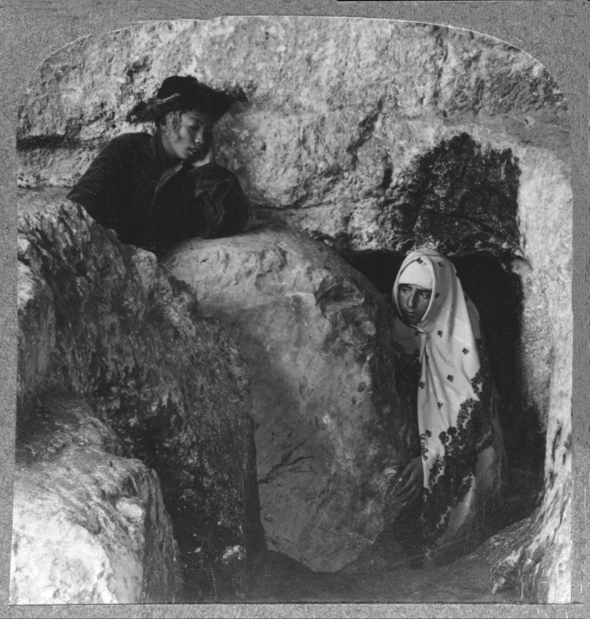 Krisztus sírja, amely a követ mutatja, elgurult, 1900 alkotó: Unbekannt