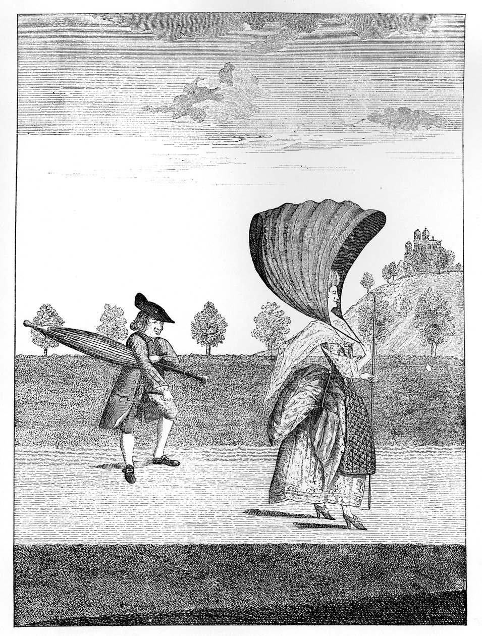 The Ton at Greenwich: A la festoon dans le park a Greenwich 1777 alkotó: Unbekannt