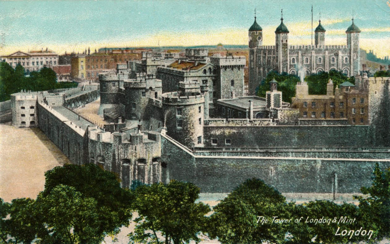 The Tower of London & Mint, London, 1910. alkotó: Unbekannt