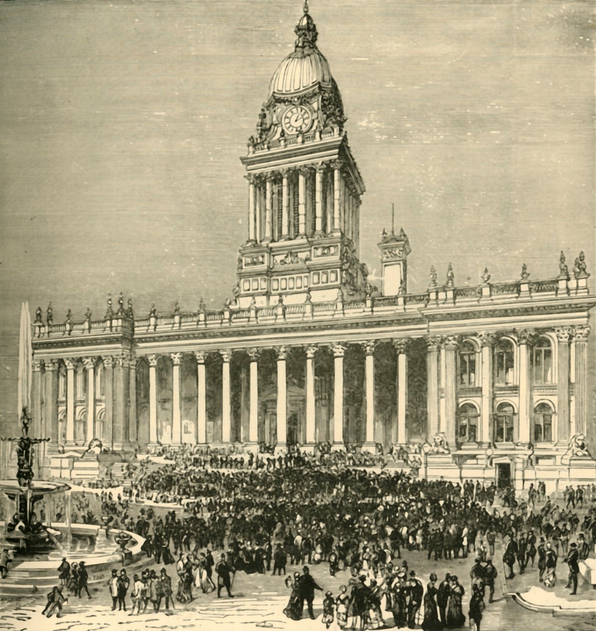 A Városháza: Szabadtéri zenekari előadás, 1898. alkotó: Unbekannt
