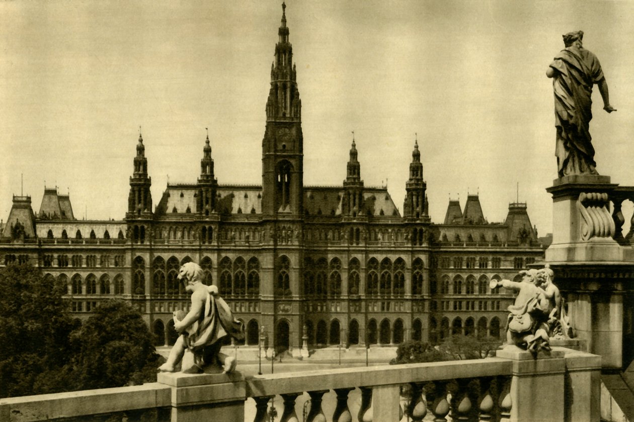 A Városháza, Bécs, Ausztria, 1935. alkotó: Unbekannt