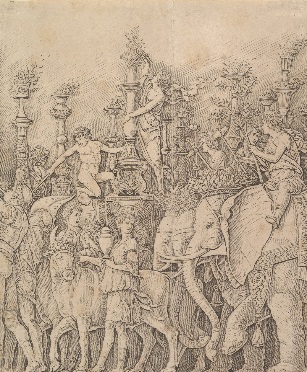 Caesar diadala: Az elefántok, kb. 1484-92. alkotó: Unbekannt
