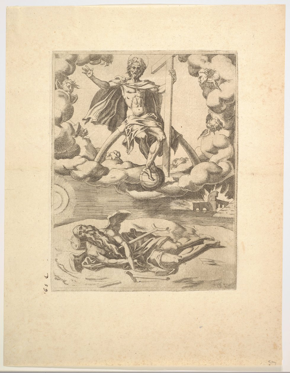 Az istenség diadala vagy az örökkévalóság a Petrarch diadalaiból, kb. 1548-49. alkotó: Unbekannt