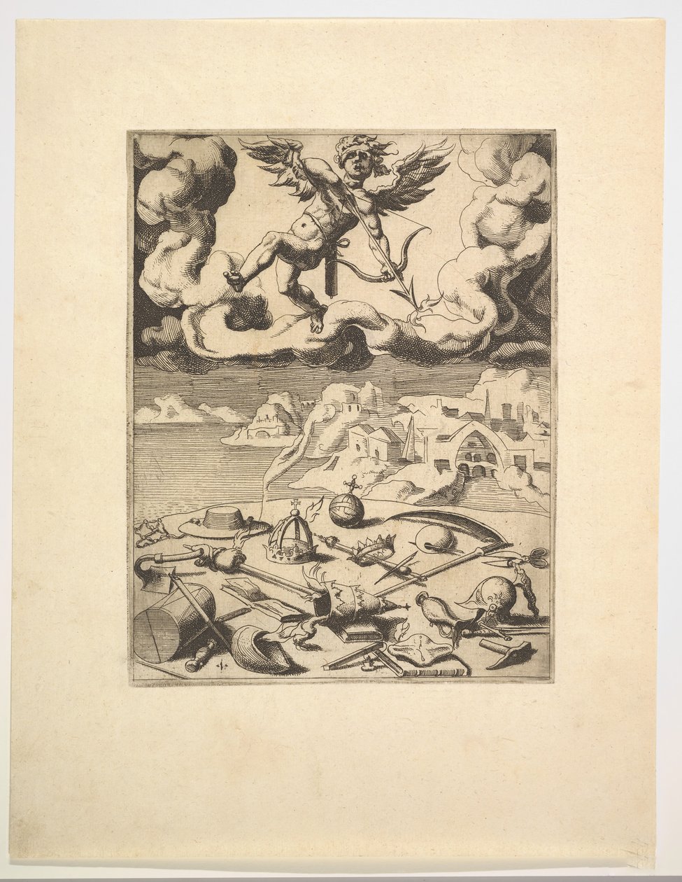 A szerelem diadala a Petrarka diadalaiból, kb. 1548-49. alkotó: Unbekannt