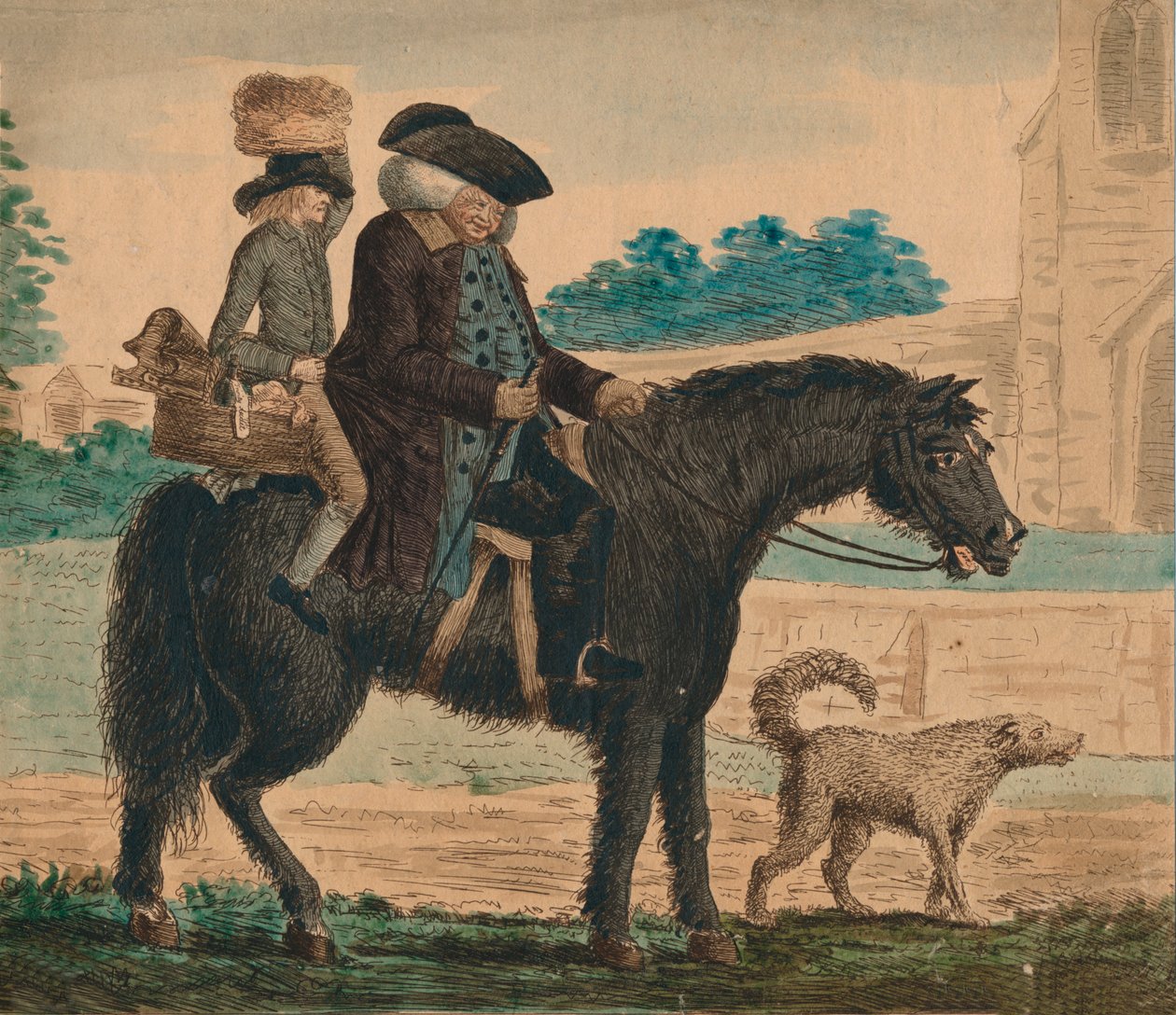 Egy Peck-cipó diadalmas bejárata Grandchesterbe, 1787. alkotó: Unbekannt