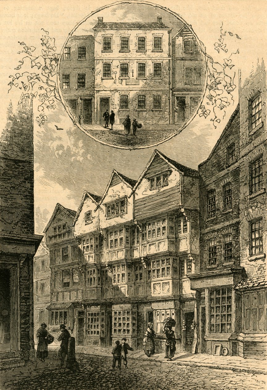 A trombita, utána York hercege, Shire Lane, 1778. Elias Ashmoles House, 1897. alkotó: Unbekannt
