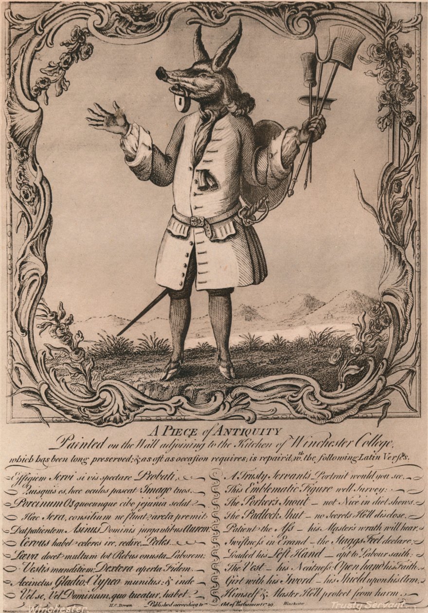 A megbízható szolga, 1579, 20. század eleje alkotó: Unbekannt