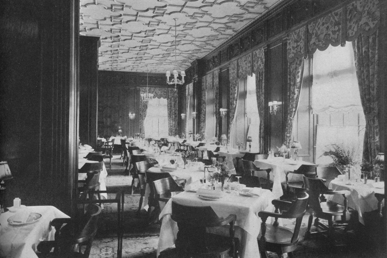 The Tudor Dining Room, Melbourne Hotel, St Louis, Missouri, 1924 alkotó: Unbekannt