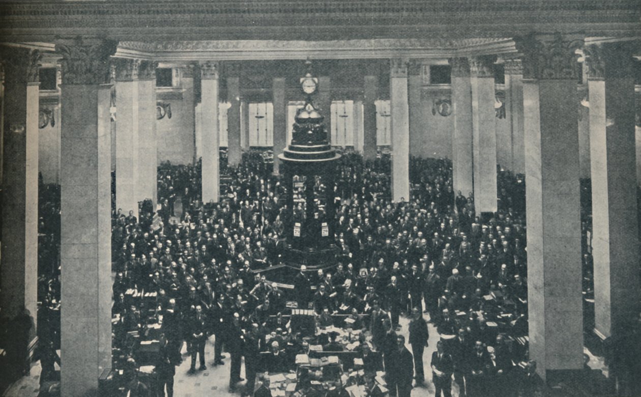 A Lloyds Underwriting Room, közepén a Rostrummal, 1936 alkotó: Unbekannt