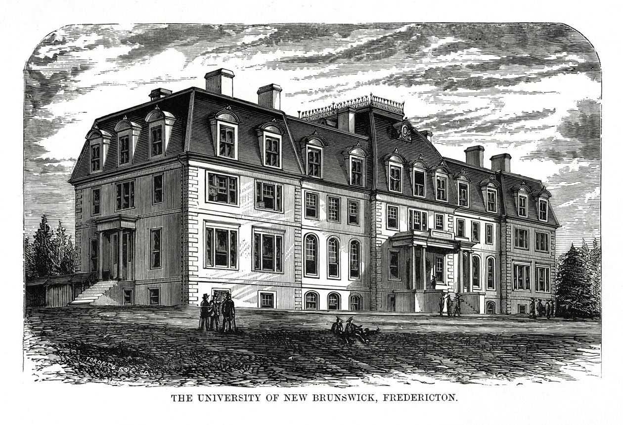 A New Brunswicki Egyetem, Fredericton, Kanada, 19. század alkotó: Unbekannt
