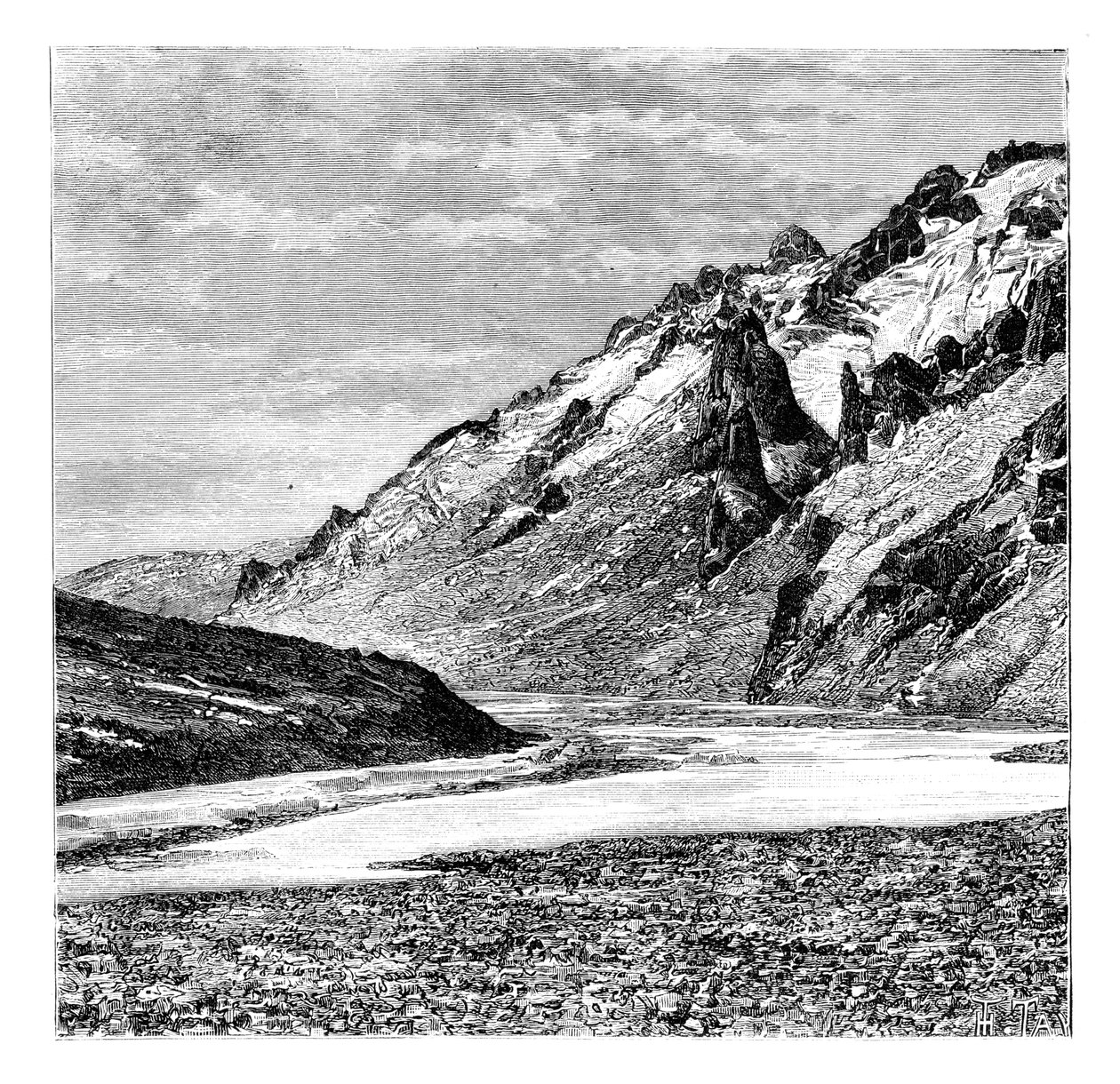 A Felső Karakas-völgy, Kína, 1895 alkotó: Unbekannt