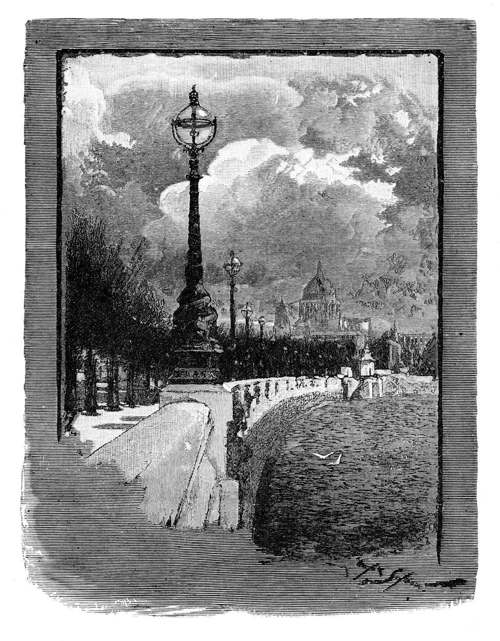 A Victoria Embankment, London alkotó: Unbekannt