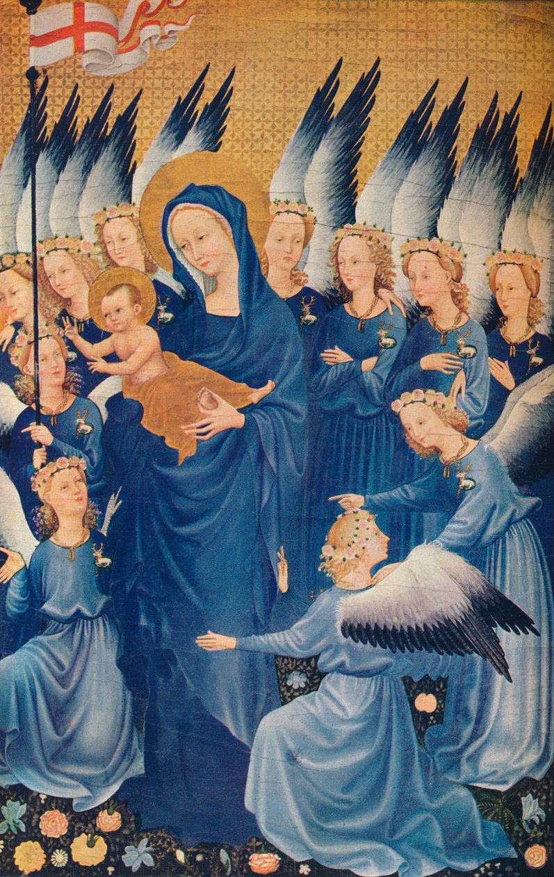 A Szűz és a Gyermek angyalokkal: A Wilton Diptichon levele, c1395. 1941 alkotó: Unbekannt