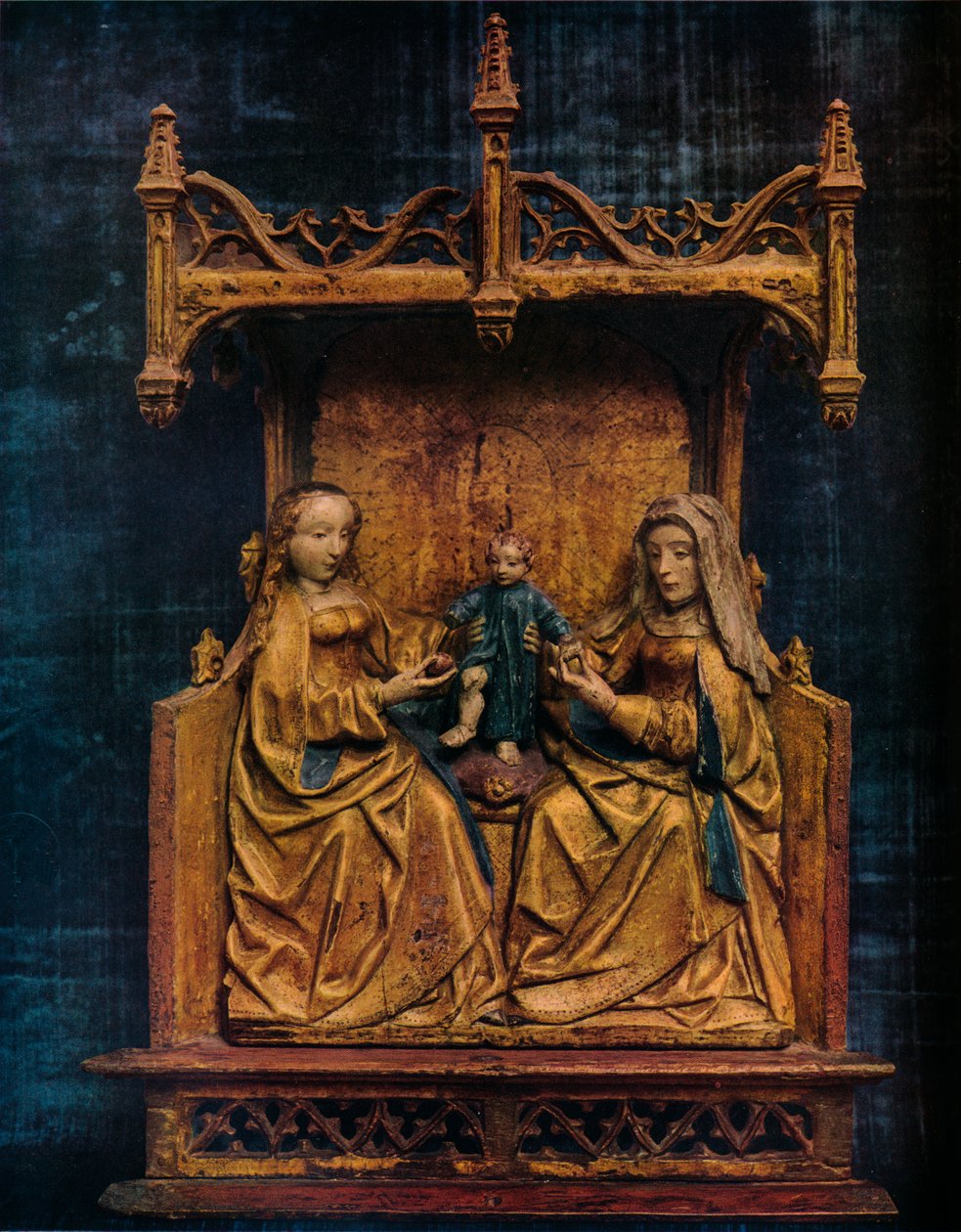 A Szűz és Szent Anna járni tanítja a csecsemőmegváltót, 1470 alkotó: Unbekannt