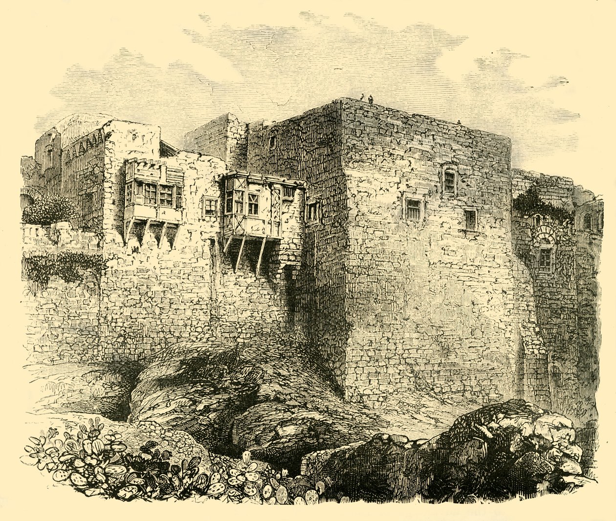 Jeruzsálem falai, 1890. alkotó: Unbekannt