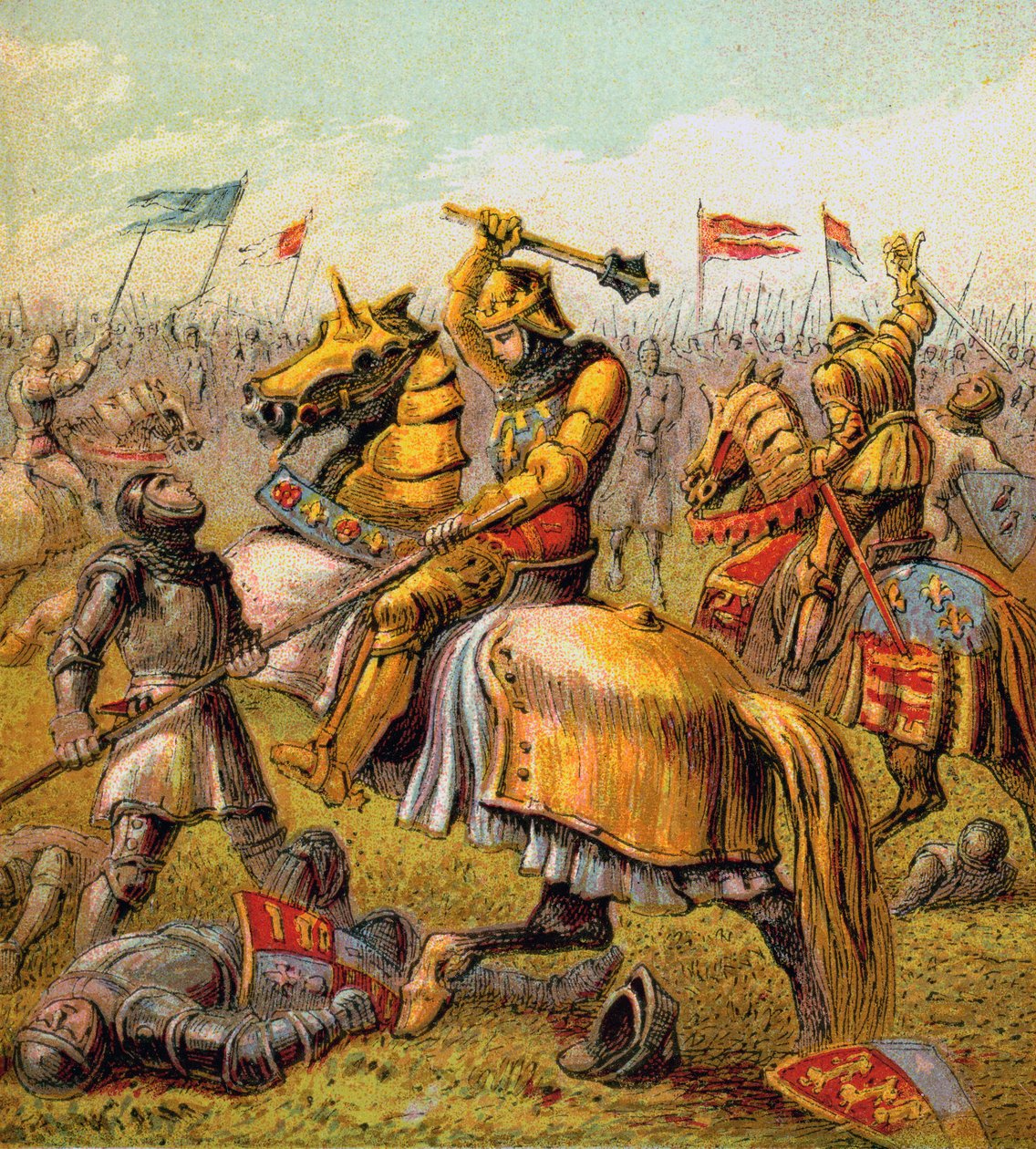 A rózsák háborúja, 1455-1485, 1850 alkotó: Unbekannt