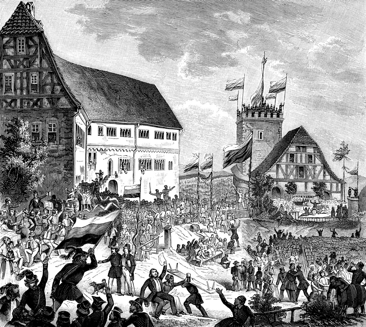 Wartburg Fesztivál, Németország, 1848. június 12. alkotó: Unbekannt