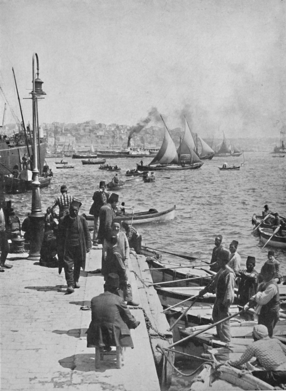 Stamboul vízpartja Perával a távolban, 1913 alkotó: Unbekannt