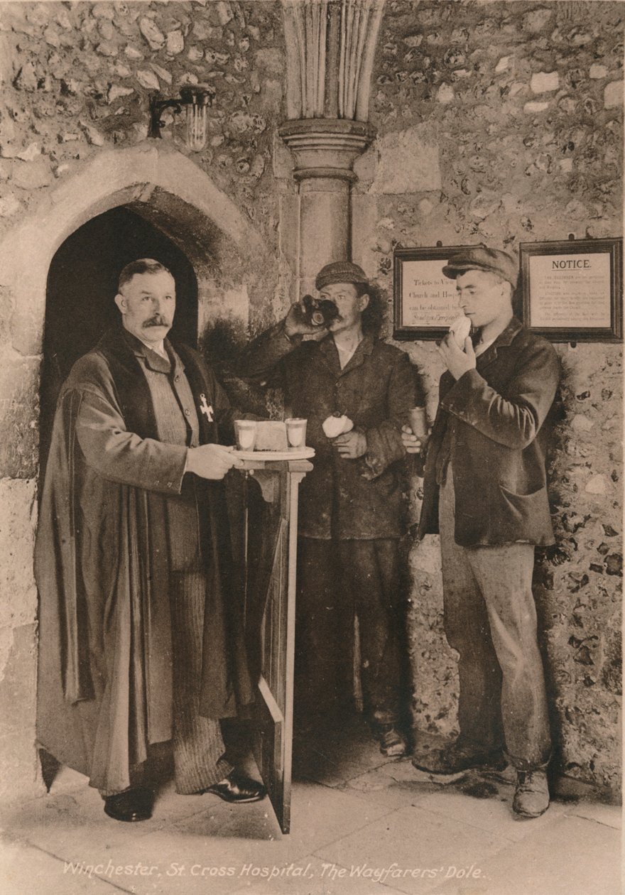 The Wayfarers Dole, Kórház St Cross, Winchester, Hampshire, XX. század eleje alkotó: Unbekannt