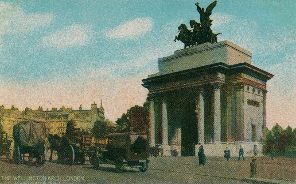 A Wellington Arch, London, 1910. alkotó: Unbekannt