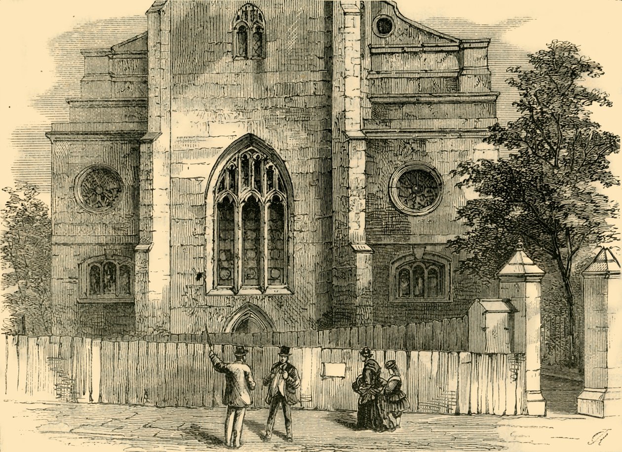 A West End of St. Andrews, a gótikus ívet mutatja, c1872. alkotó: Unbekannt