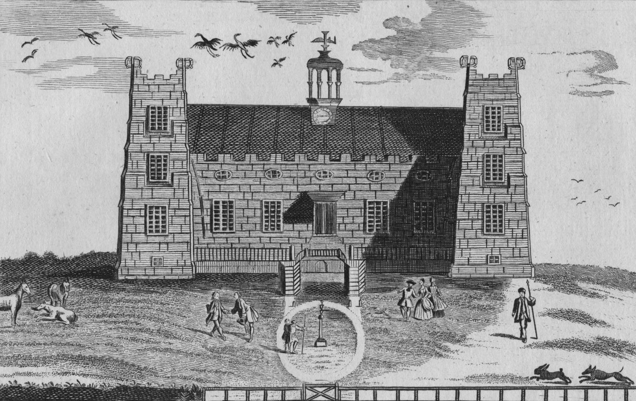 Lumley-kastély nyugati kilátása, 1767 alkotó: Unbekannt