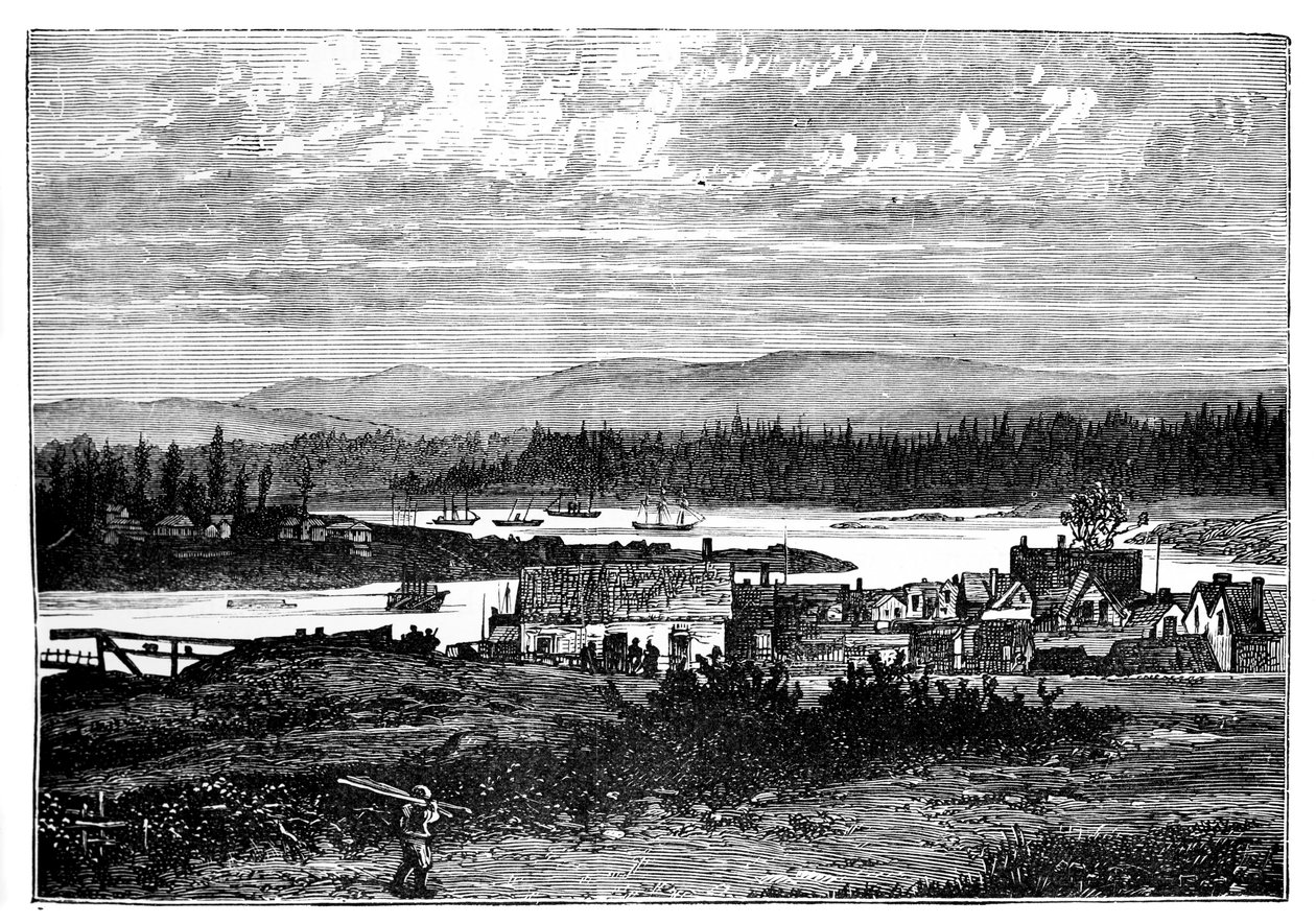 Victoria nyugati külvárosai, Vancouver Island, Kanada, 1888 alkotó: Unbekannt