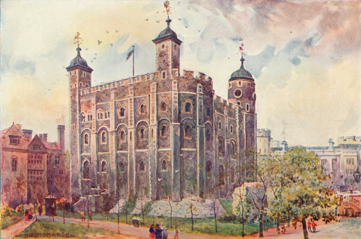The White Tower, Tower of London, 1906 alkotó: Unbekannt