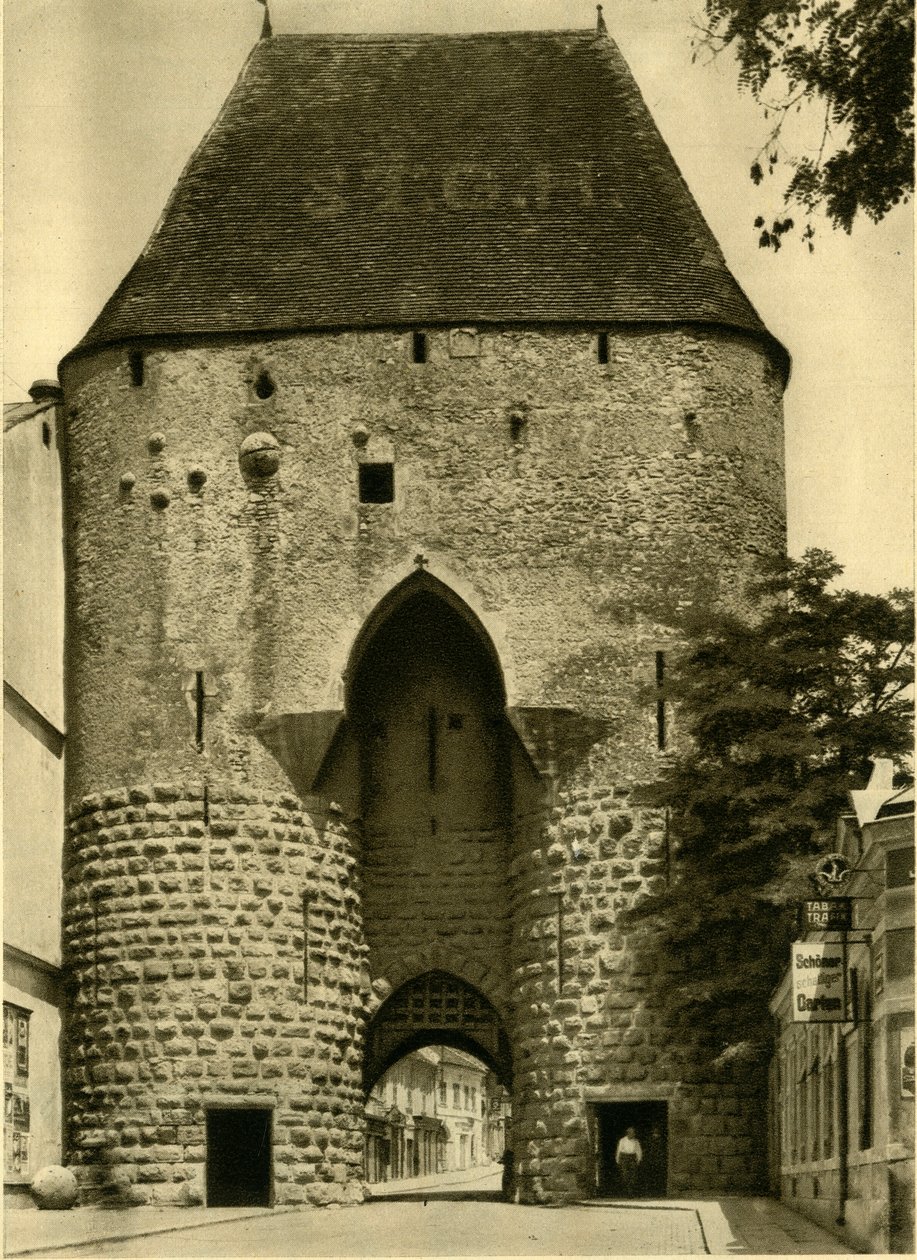 A bécsi kapu, Hainburg an der Donau, Alsó-Ausztria, c1935. alkotó: Unbekannt